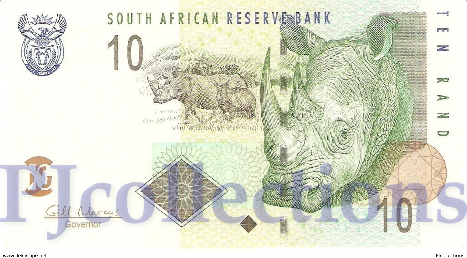 SOUTH AFRICA 10 RAND 2009 PICK 128b AU - Sudafrica