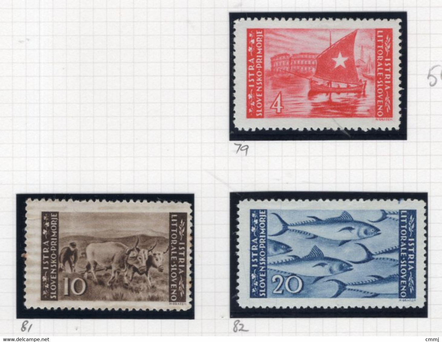 1945 - OCC. JUGOSLAVIA - ISTRIA E LIT. SLOVENO - Unif..  56+58+59 -  NH -  (W028.....) - Jugoslawische Bes.: Istrien