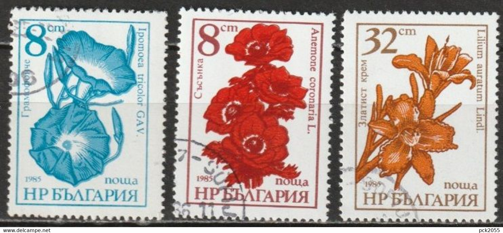 Bulgarien 1986 Mi-Nr.3489 - 3491 O Gestempelt Gartenblumen ( C289 ) - Gebraucht