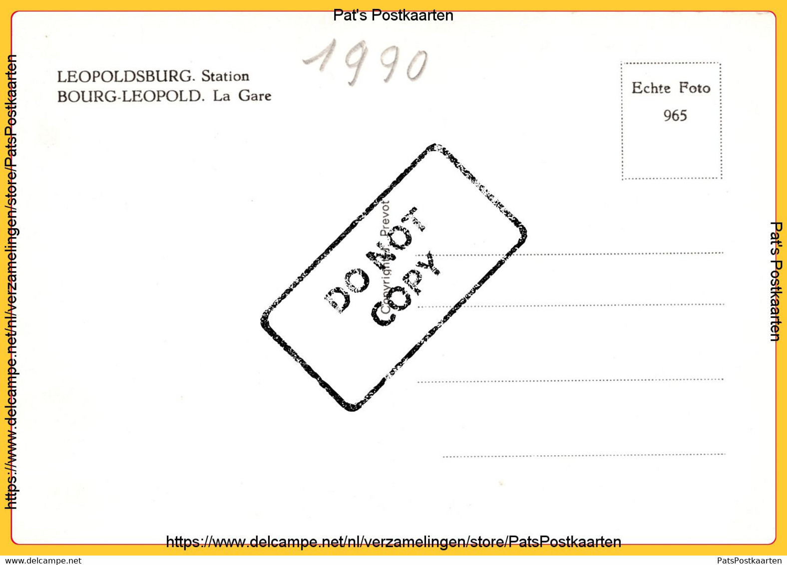 PP-0374 LEOPOLDSBURG -  Station  BOURG-LEOPOLD - La Gare - Leopoldsburg