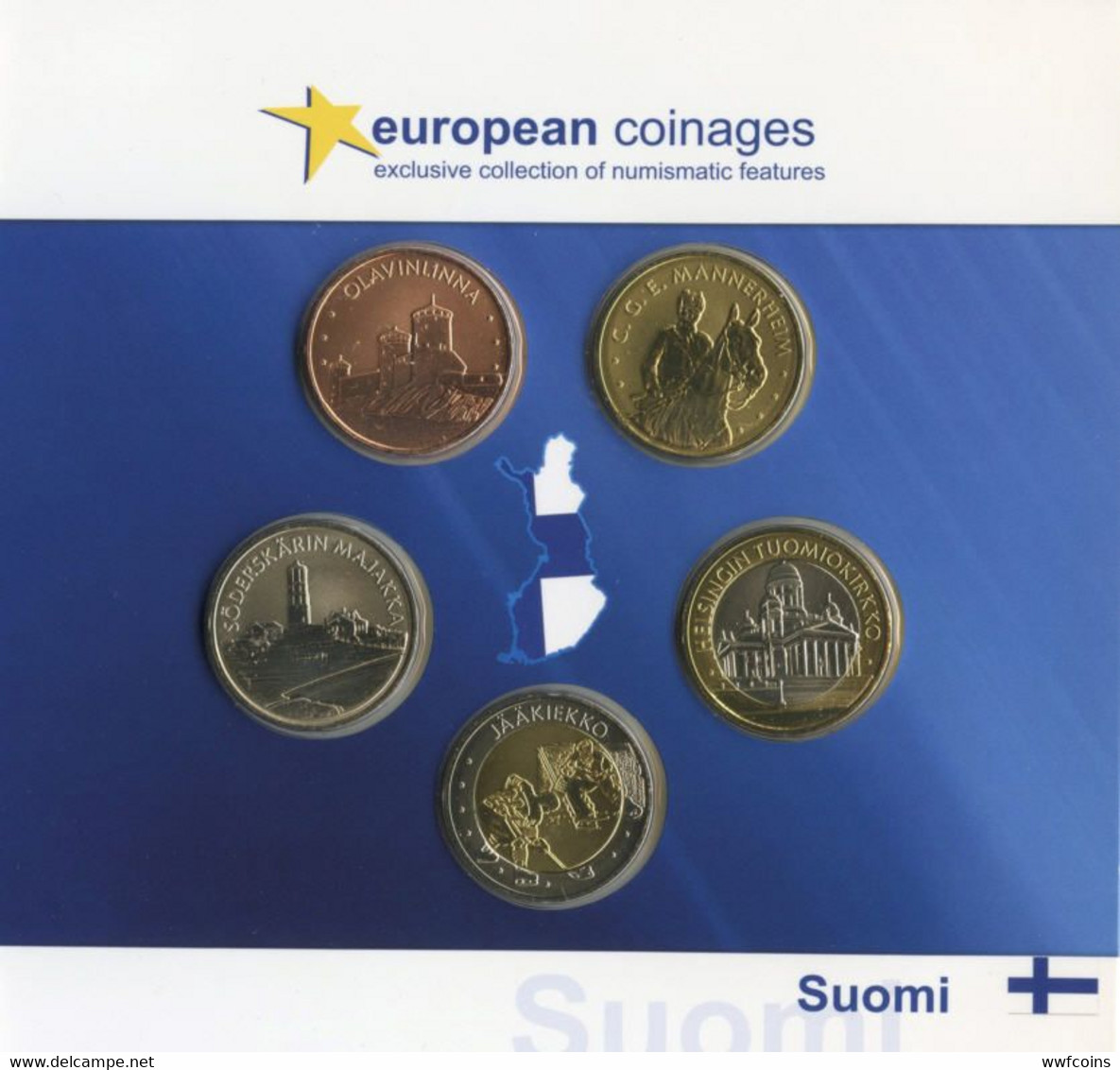 SVEZIA SUOMI 2013 EUROPEAN COINAGES PROBEN ESSAI SPECIMEN PRUEBA TRIAL PROVA DI CONIO - Variétés Et Curiosités