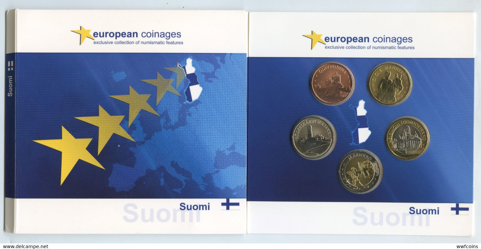 SVEZIA SUOMI 2013 EUROPEAN COINAGES PROBEN ESSAI SPECIMEN PRUEBA TRIAL PROVA DI CONIO - Variétés Et Curiosités