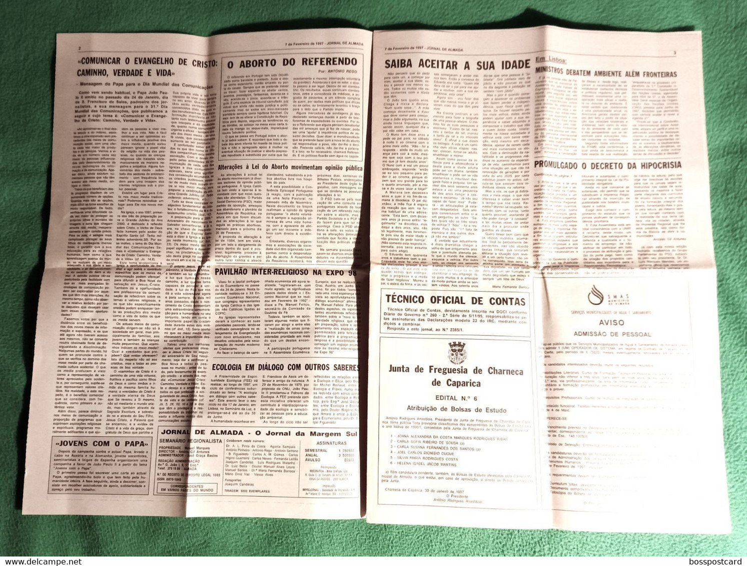 Almada - Jornal De Almada Nº 2385 De 7 De Fevereiro De 1997 - Imprensa - Portugal - Informaciones Generales