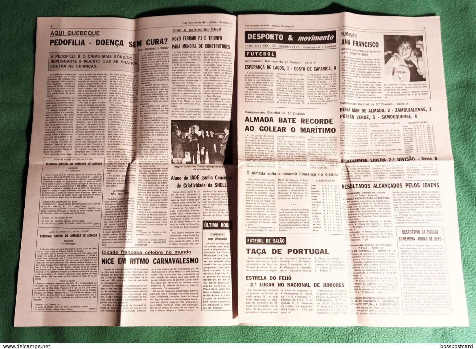 Almada - Jornal De Almada Nº 2385 De 7 De Fevereiro De 1997 - Imprensa - Portugal - Informaciones Generales