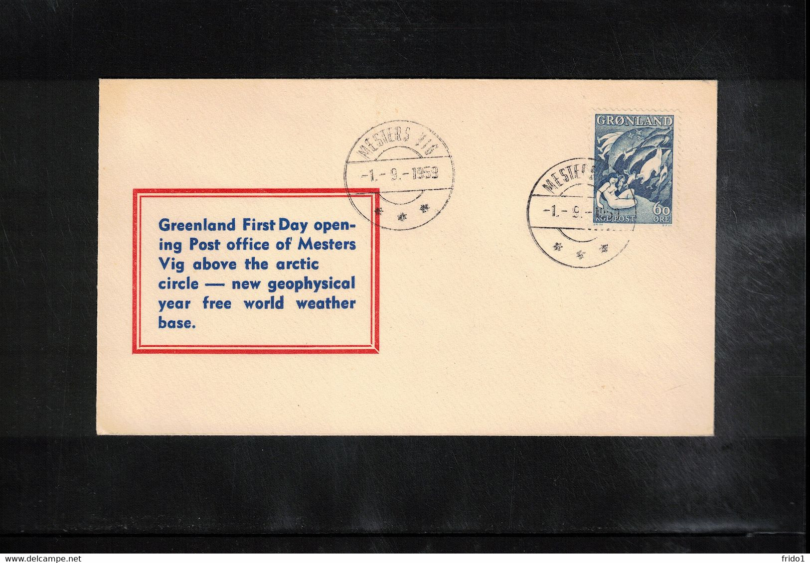 Grenland / Groenland 1959 International Geophysical Year Mesters Vig Interesting Cover - Lettres & Documents