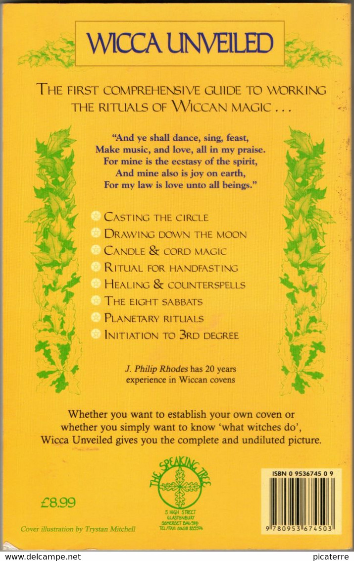 POST FREE UK-The Complete Rituals Of Modern Witchcraft-WICCA UNVEILED- 2000 1st Ed.Pb 192 Pages- J.Philip Rhodes. - Other & Unclassified