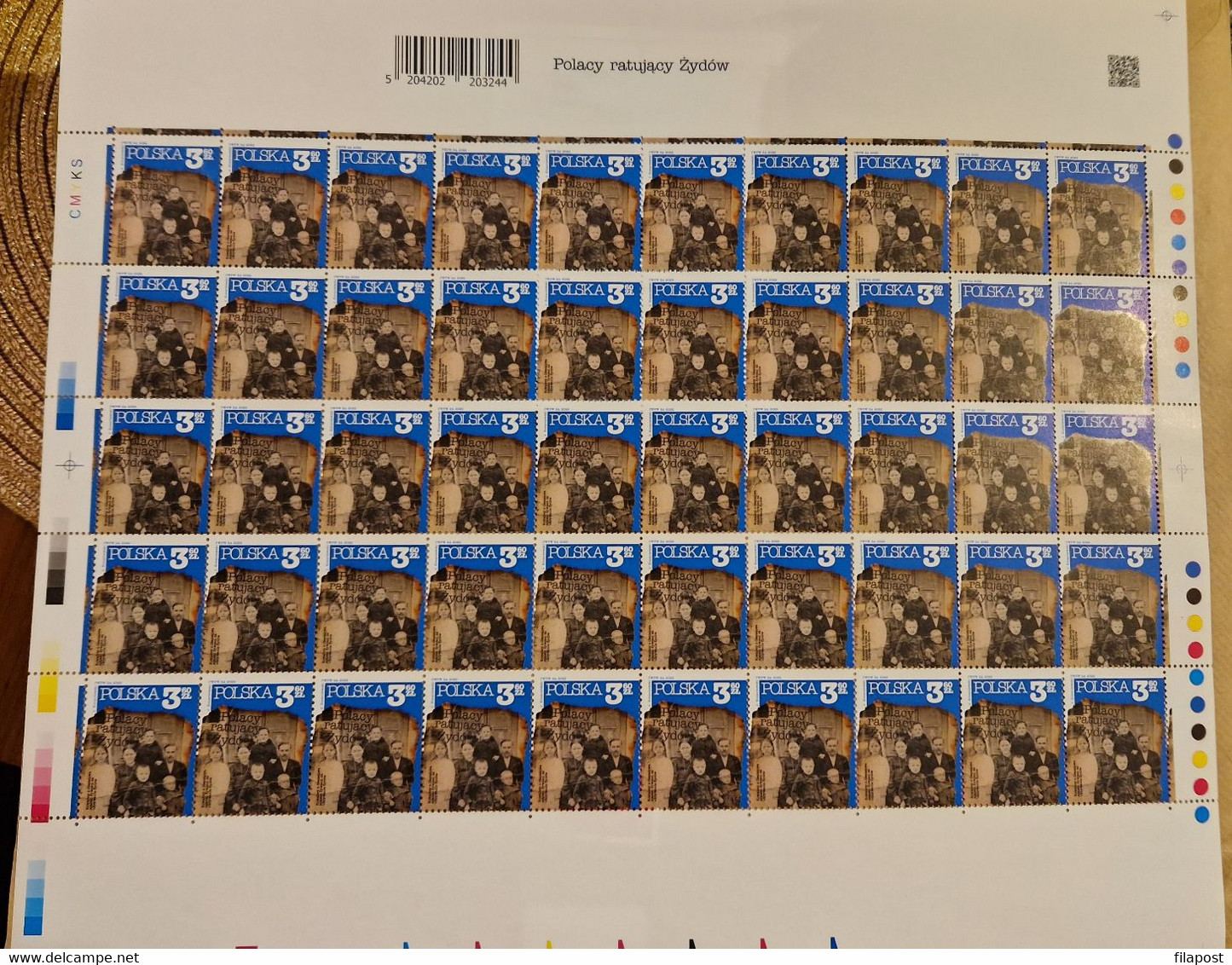 Poland 2022 / Poles Rescuing Jews, Bronisława And Adam Kowalski Family, Judaica, II World War / MNH** Full Sheet - Full Sheets