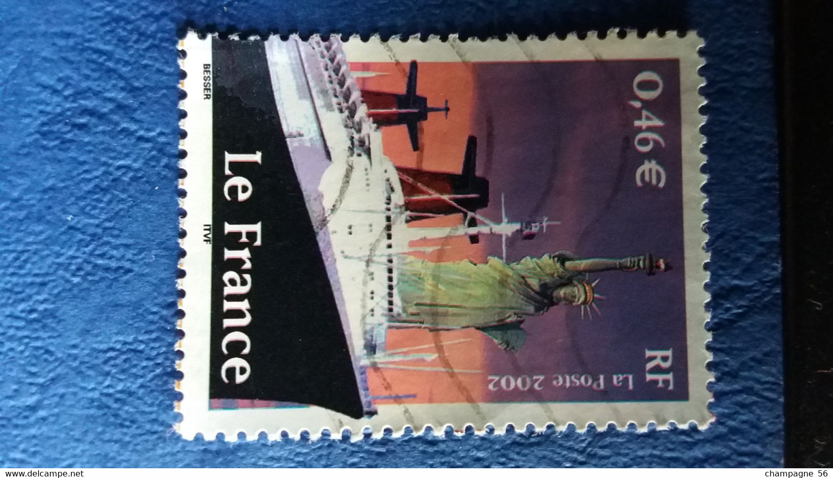 FRANCE N° 3473 OBLITERE COULEUR DEPLACER - Usados