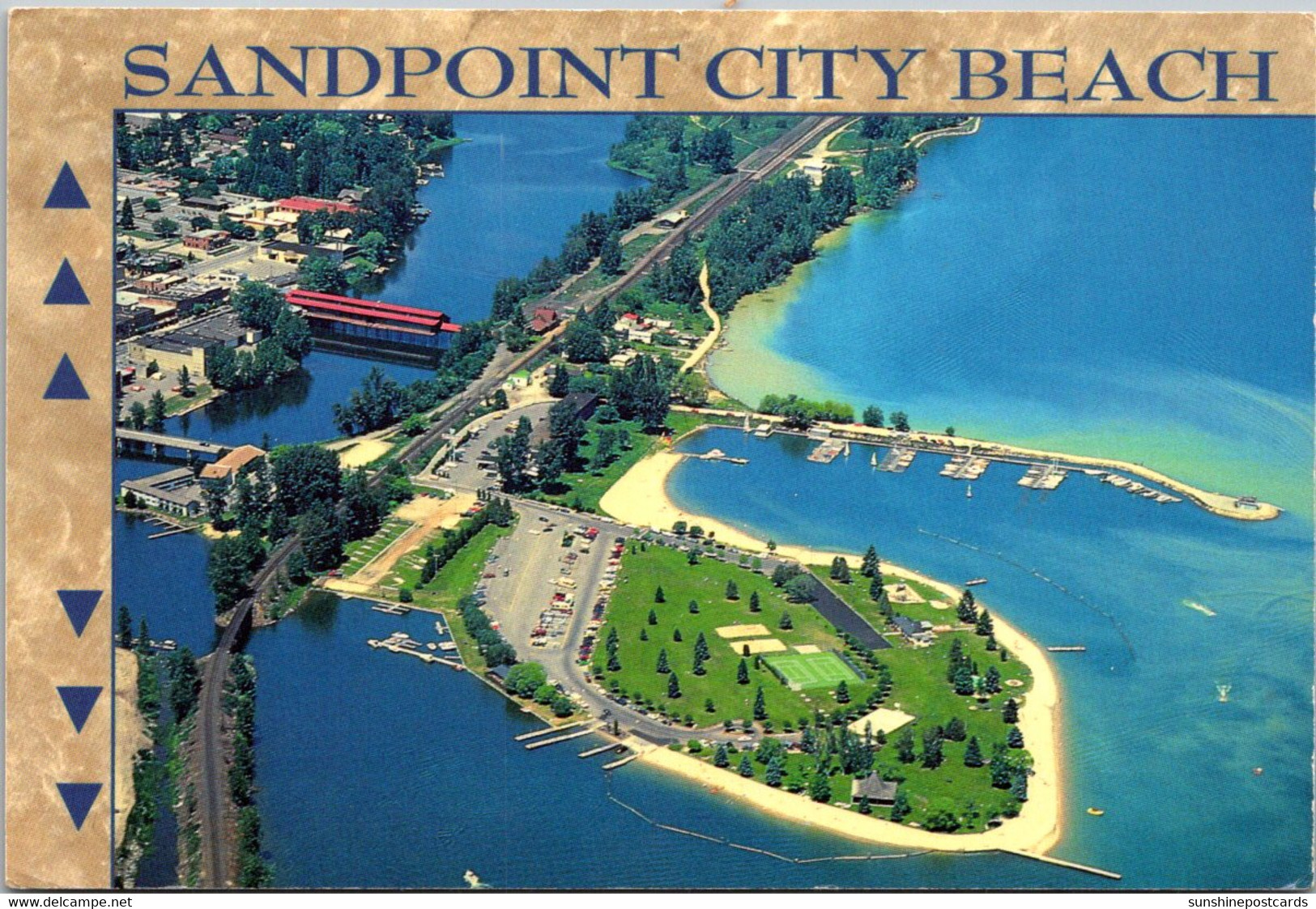 Idaho Sandpoint City Beach On Lake Pen Oreille Aerial View - Other & Unclassified