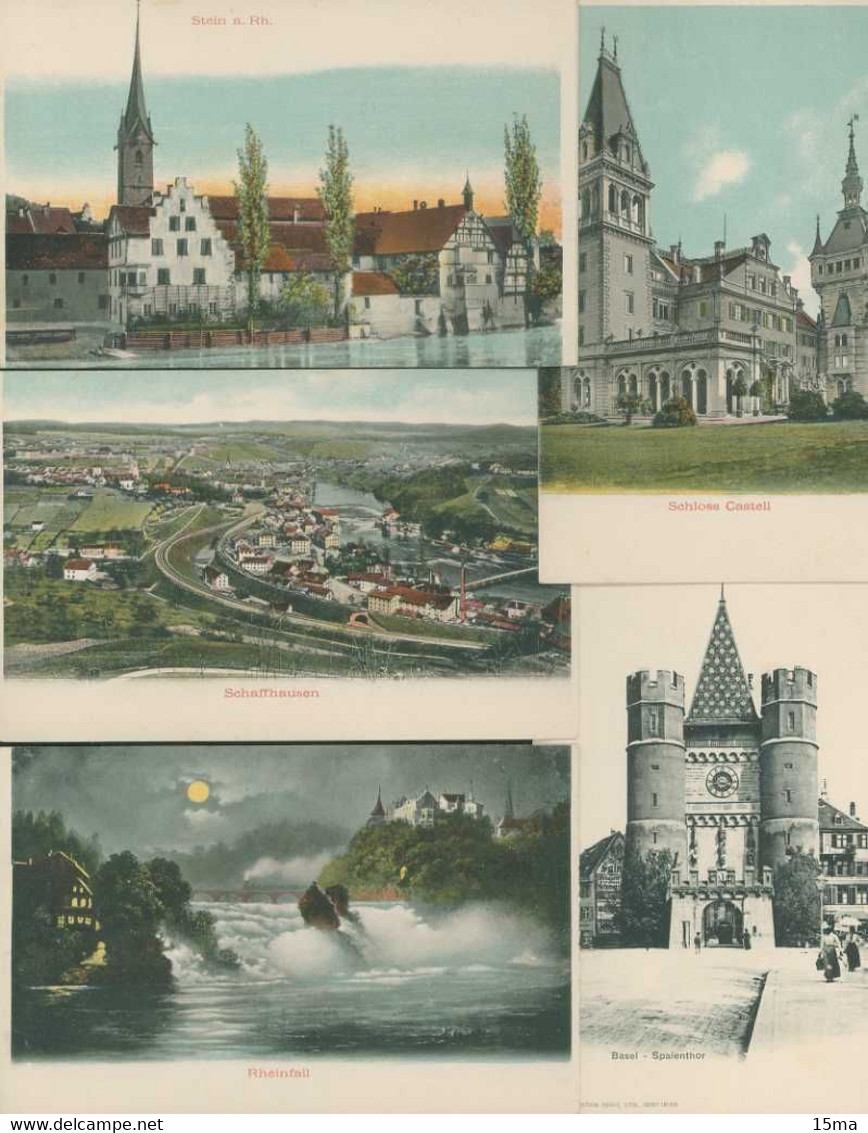 Schaffhausen Konstanz Albumpostkarten Carnet De 13 Cartes Postales Stein Am Rhein Basel Ermatingen Diessenhofen Arenenbe - Diesse