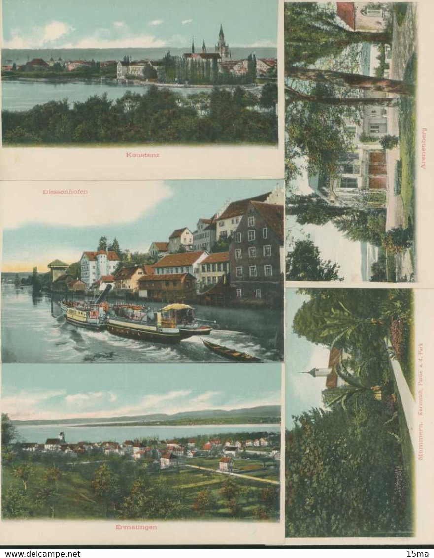 Schaffhausen Konstanz Albumpostkarten Carnet De 13 Cartes Postales Stein Am Rhein Basel Ermatingen Diessenhofen Arenenbe - Diesse