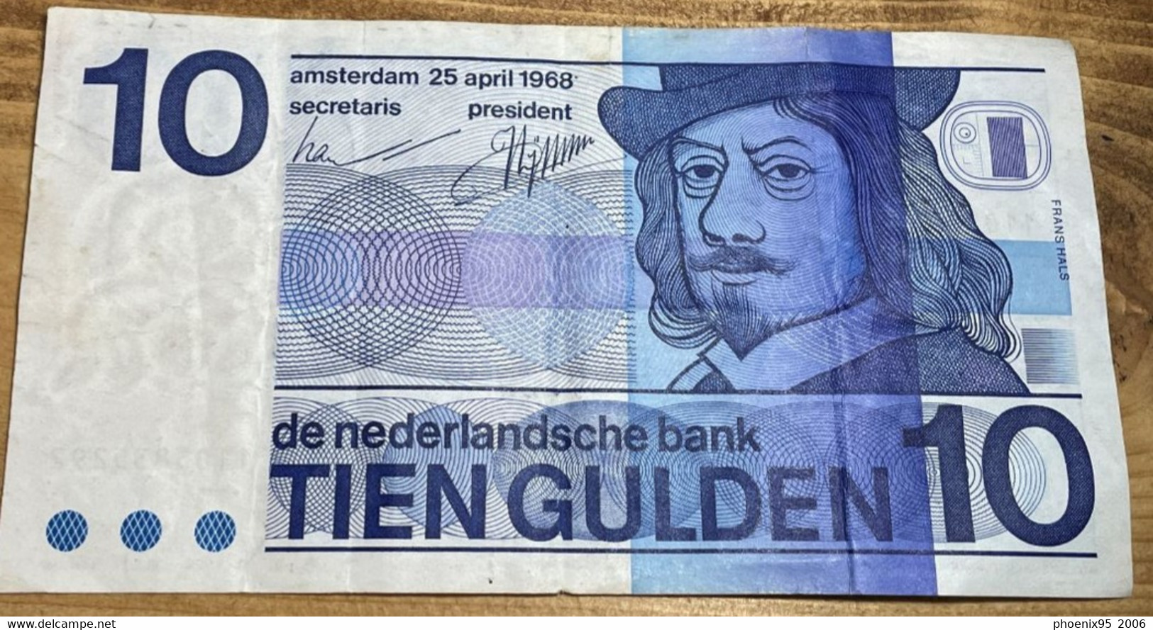 Netherlands - Ten Gulden Bank Note. Average, Circulated Condition. - 10 Gulden