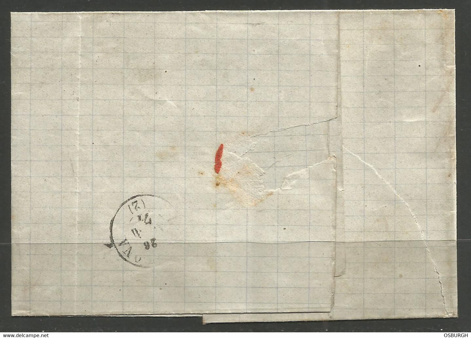 SPAIN. 1871. ENTIRE. FIGUERAS POSTMARK. ADDRESSED TO BARCELONA. - Cartas & Documentos