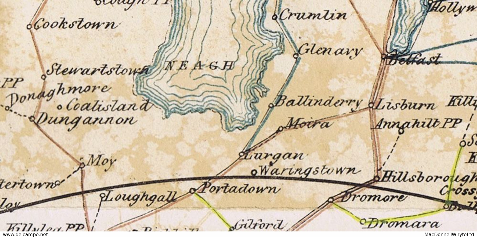 Ireland Tyrone 1832 Cover To Dublin Paid "9" With Distinctive POST/O/PAID Of Stewartstown, Matching STEWARTSTOWN/82 Mile - Prefilatelia