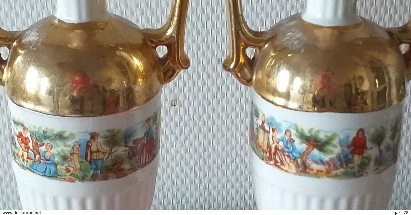 Paire De Vases Vintage , Céramique Italienne, Estampillés C.A.L. Marque Déposée - Ohne Zuordnung