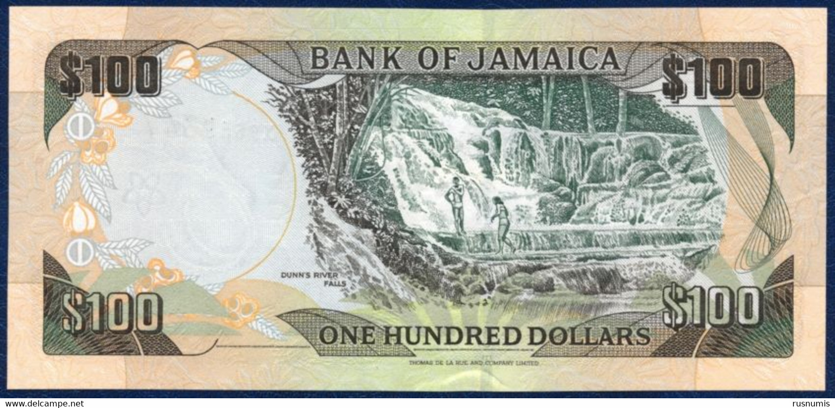 JAMAICA JAMAIKA 100 DOLLARS P-80d DONALD SANGSTER / DUNN's RIVER WATERFALLS 2004 UNC - Giamaica