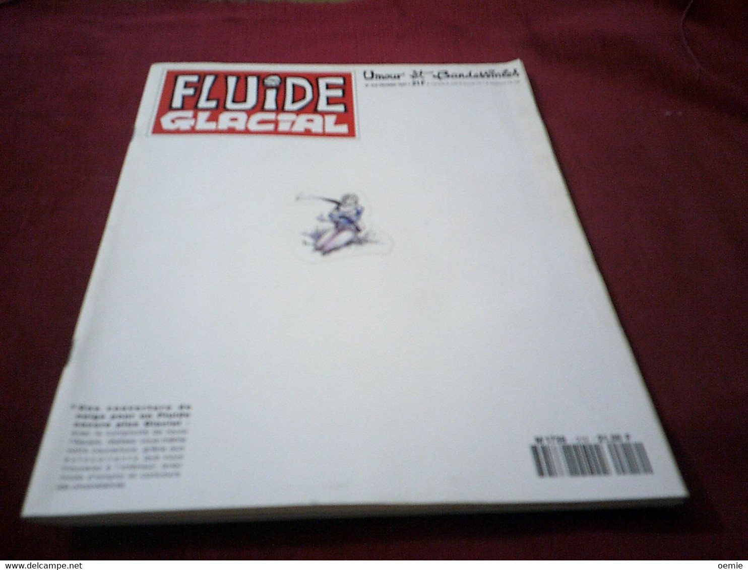 FLUIDE GLACIAL    N° 212  FEVRIER 1994  AVEC AUTOCOLLANTS - Fluide Glacial