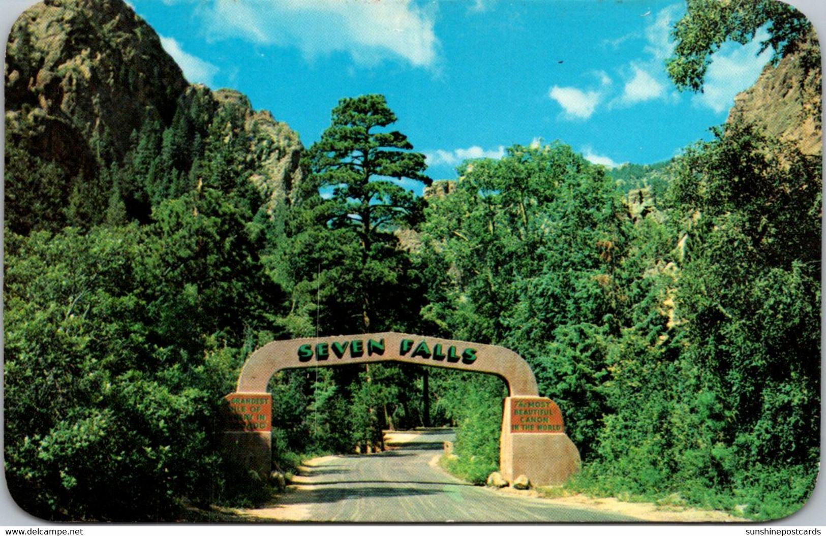 Colorado Colorado Springs Entrance Gate To South Cheyenne Canon - Colorado Springs