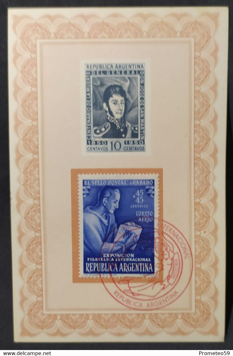 Día De Emisión - Lote X 7 - Expo Filatélica Internacional – 11/11/1950 - Argentina - Carnets