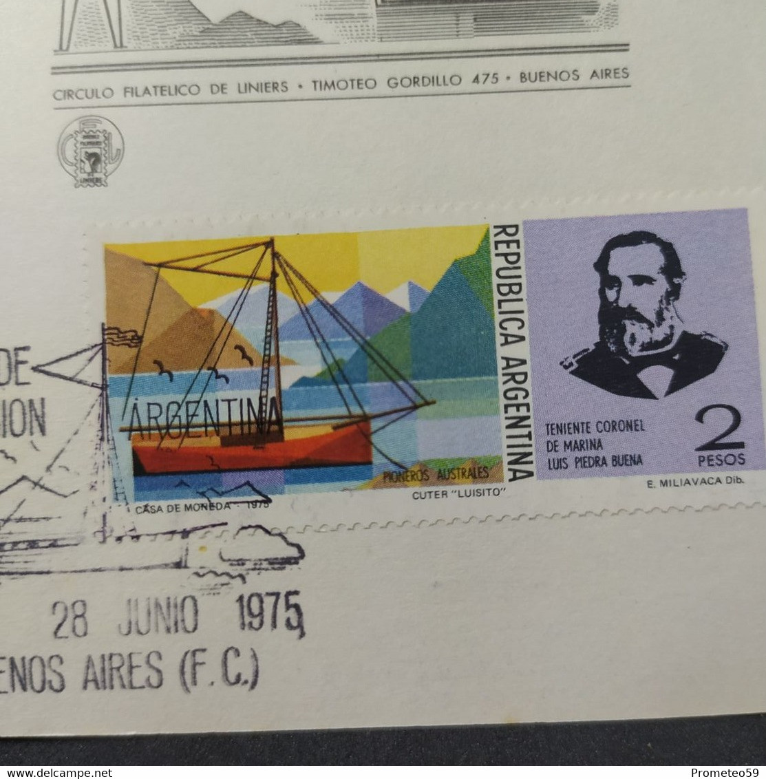 Día De Emisión - Pioneros Australes X 2 – 28/6/1975 - Argentina - Libretti