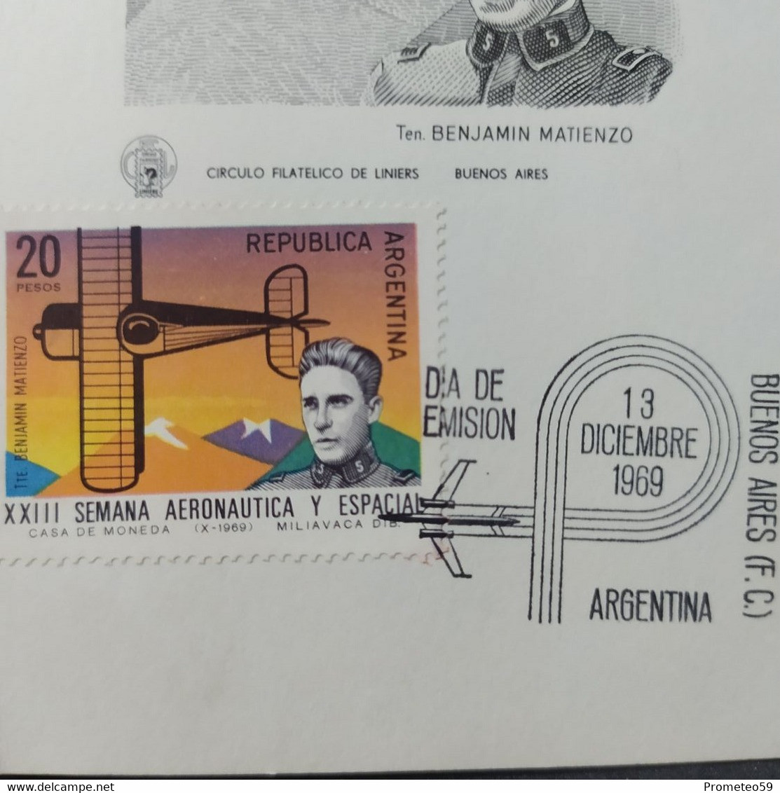 Día De Emisión - XXIII Semana Aeronáutica Y Espacial – 13/12/1969 - Argentina - Postzegelboekjes