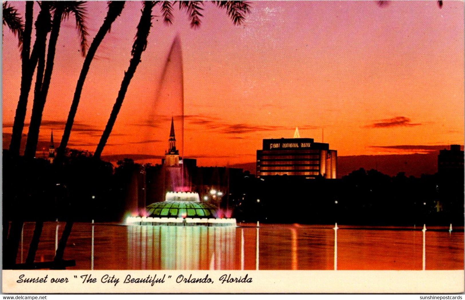 Florida Orlando Sunset Over The City Beautiful - Orlando