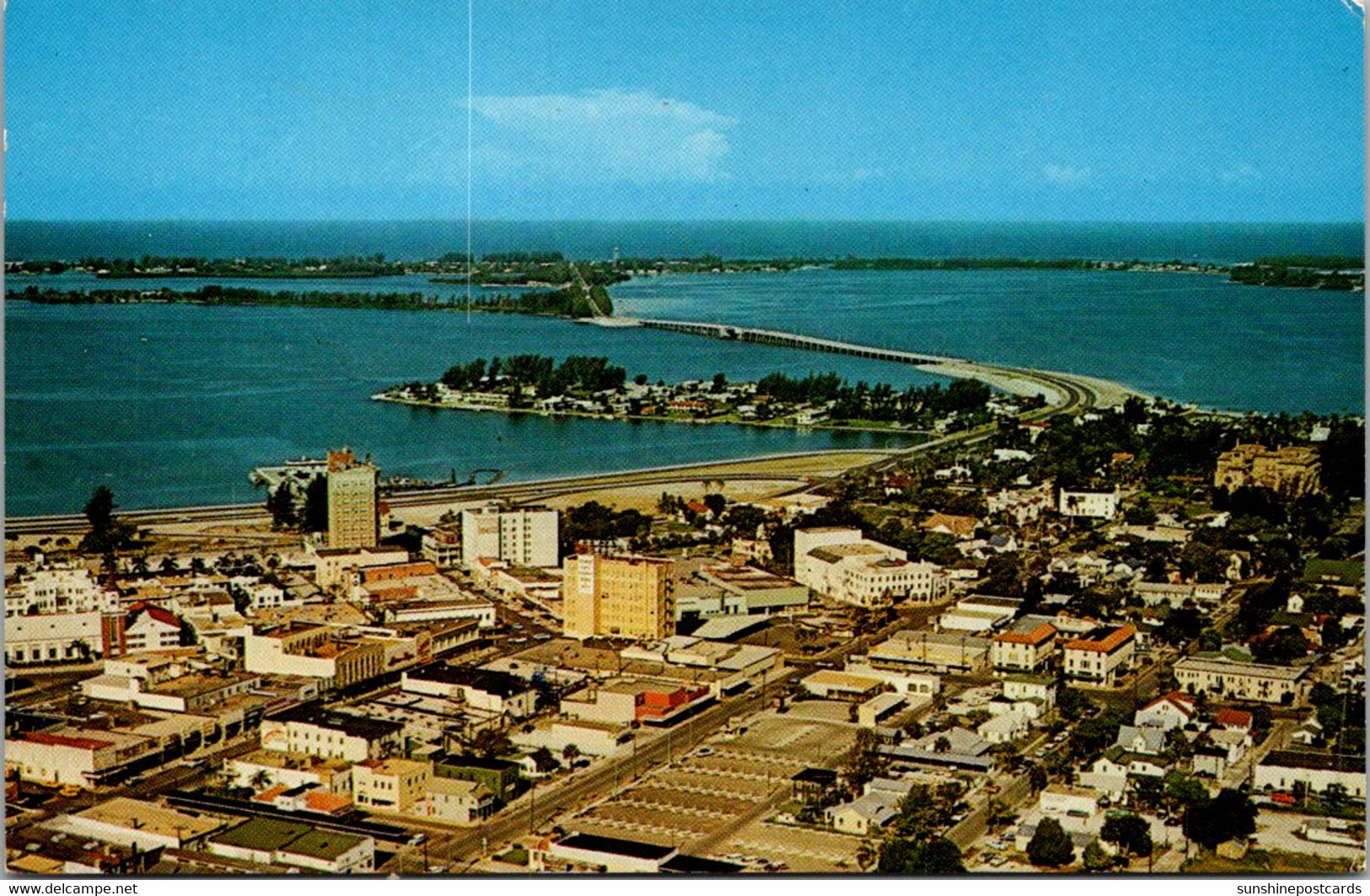 Florida Sarasota Aerial View Of Downtown - Sarasota