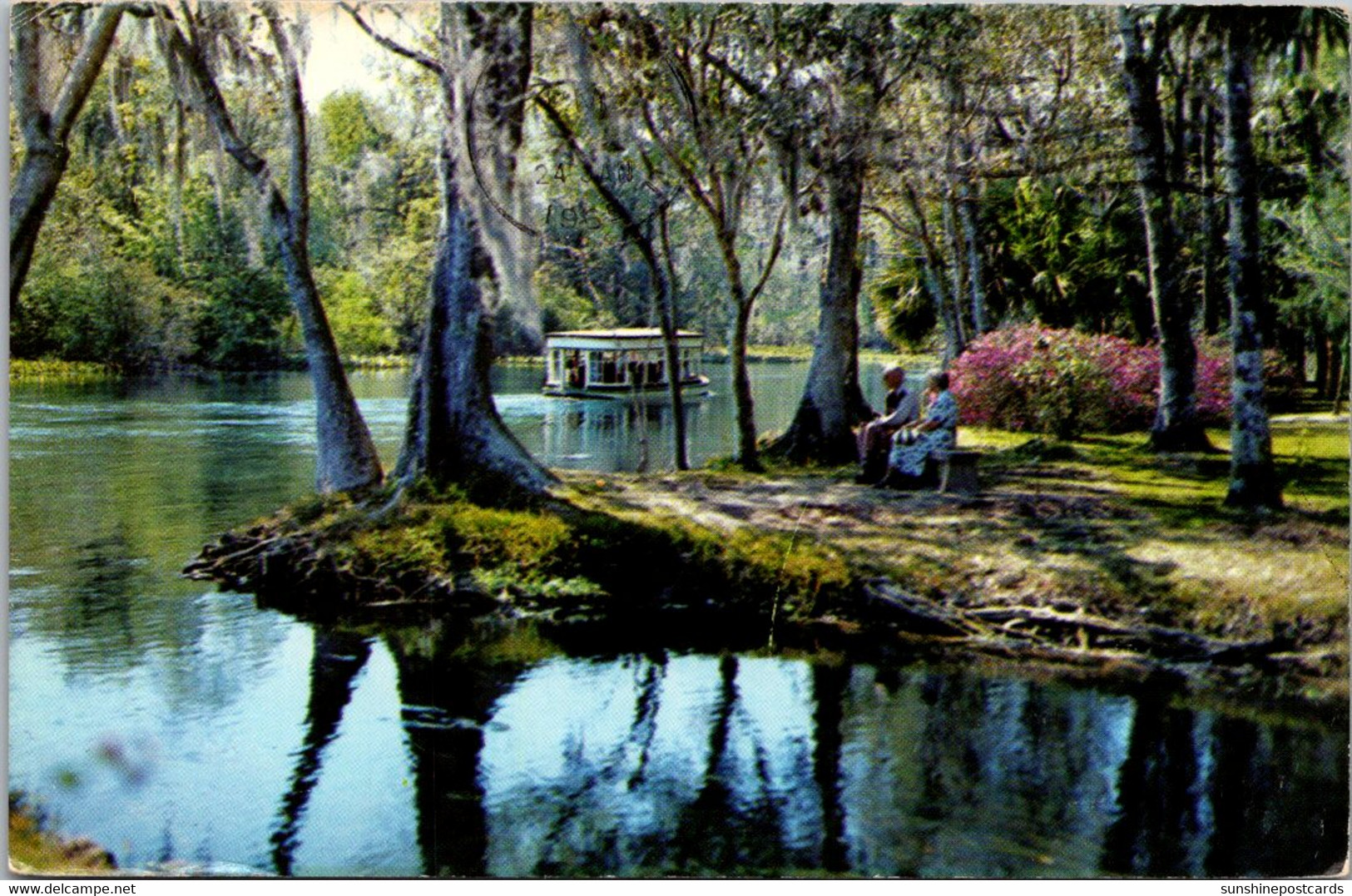 Florida Silver Springs Glass Bottom Boat On The Silver River 1965 - Silver Springs