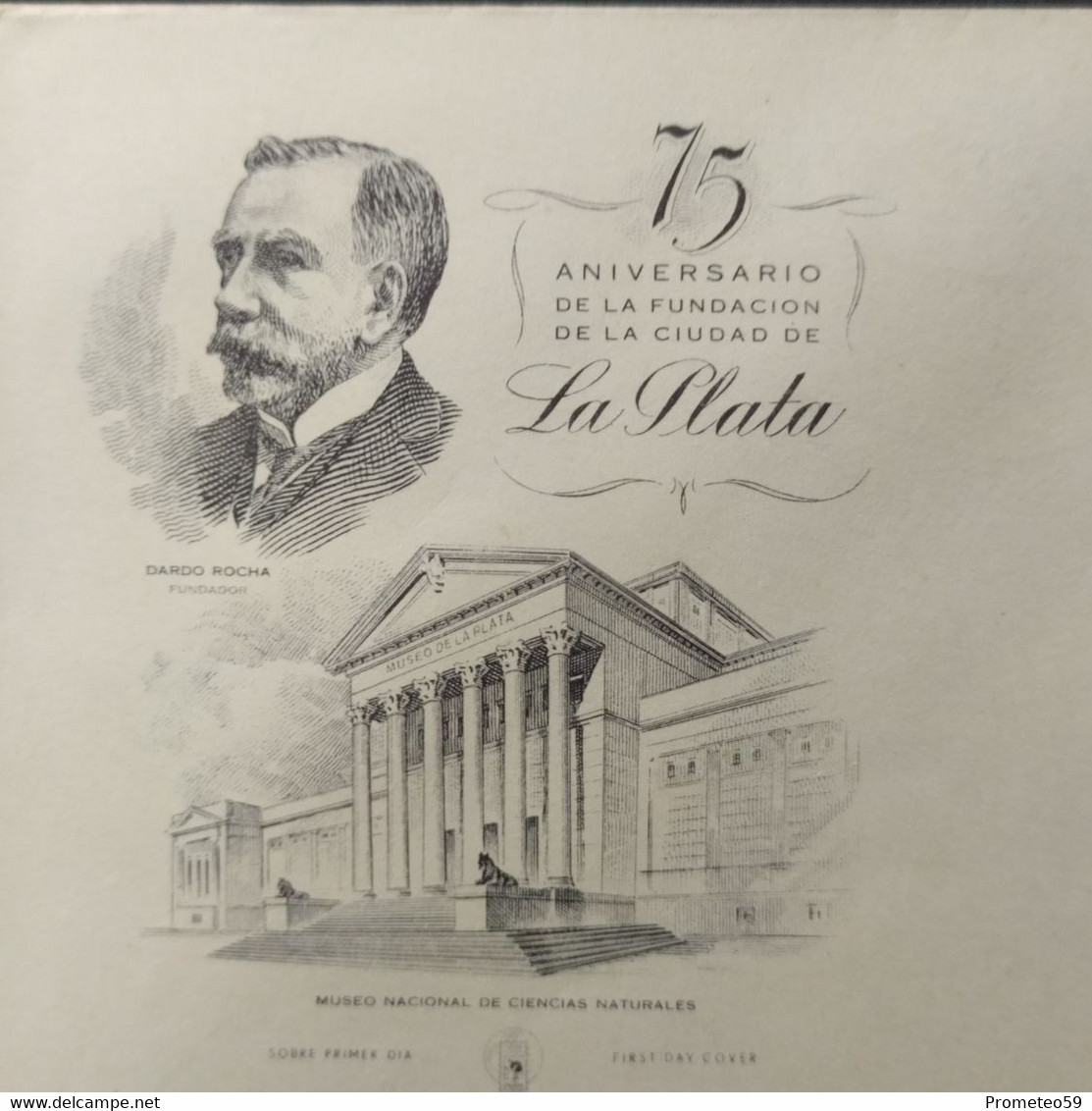 Sobre Día De Emisión - 75 Aniversario Fundación De La Ciudad De La Plata – 11/1/1958 - Argentina - Postzegelboekjes