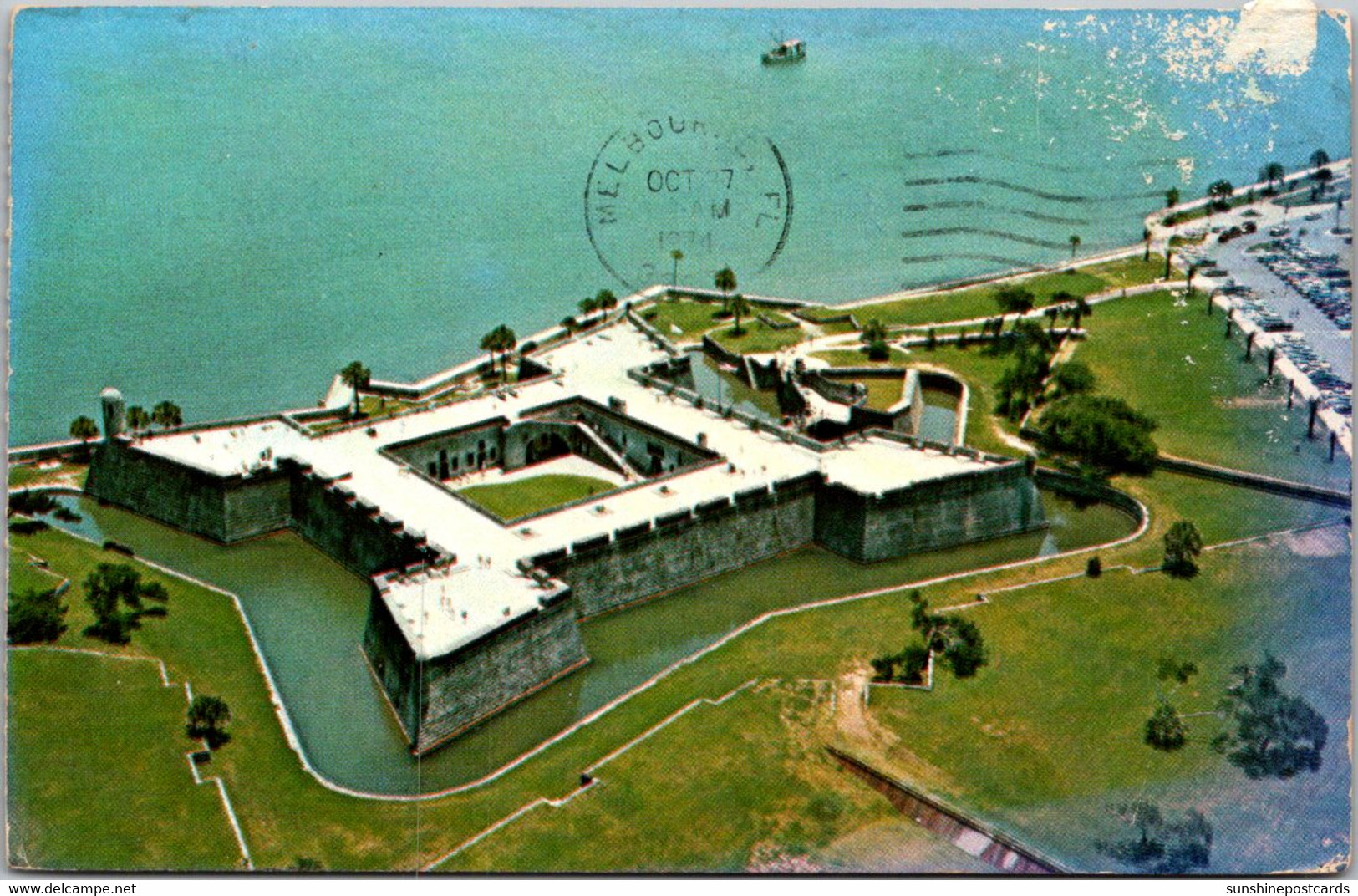 Florida St Augustine Aerial View Of Castillo San Marcos National Monument 1974 - St Augustine