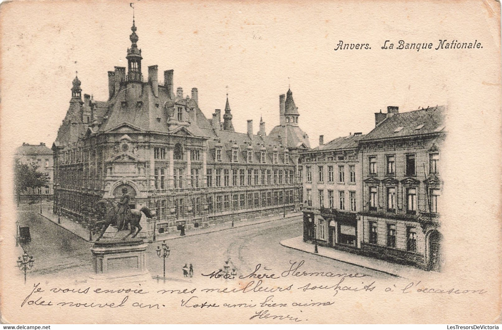 CPA - Belgique - Anvers - La Banque Nationale - Précurseur - Dos Non Divisé - Bâtiment Ancien - Antwerpen