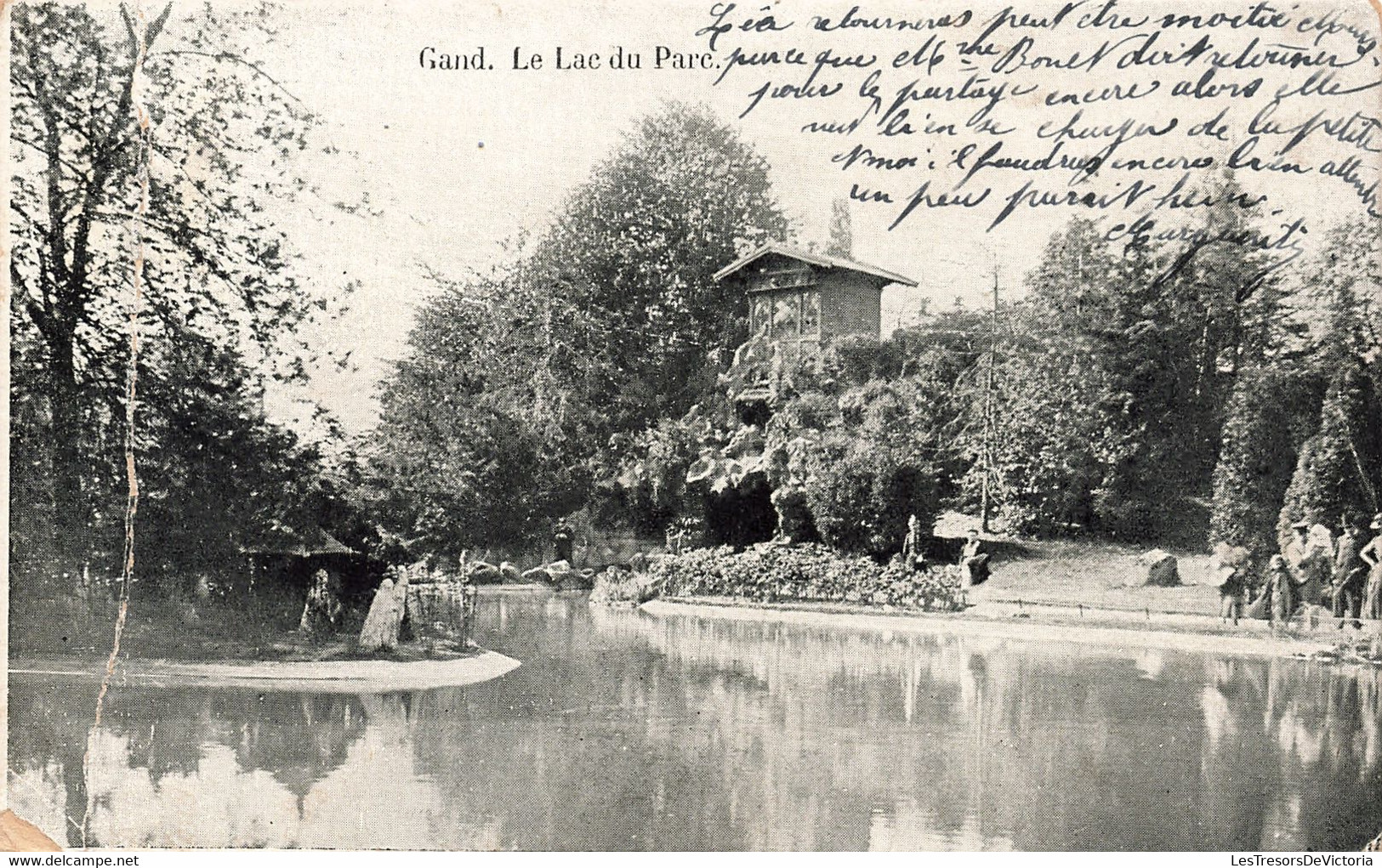 CPA - Belgique - Gand - Gent - Le Lac Du Parc - Oblitéré Gent 1911 - Luik 1911 -  Lac - Animé - Gent