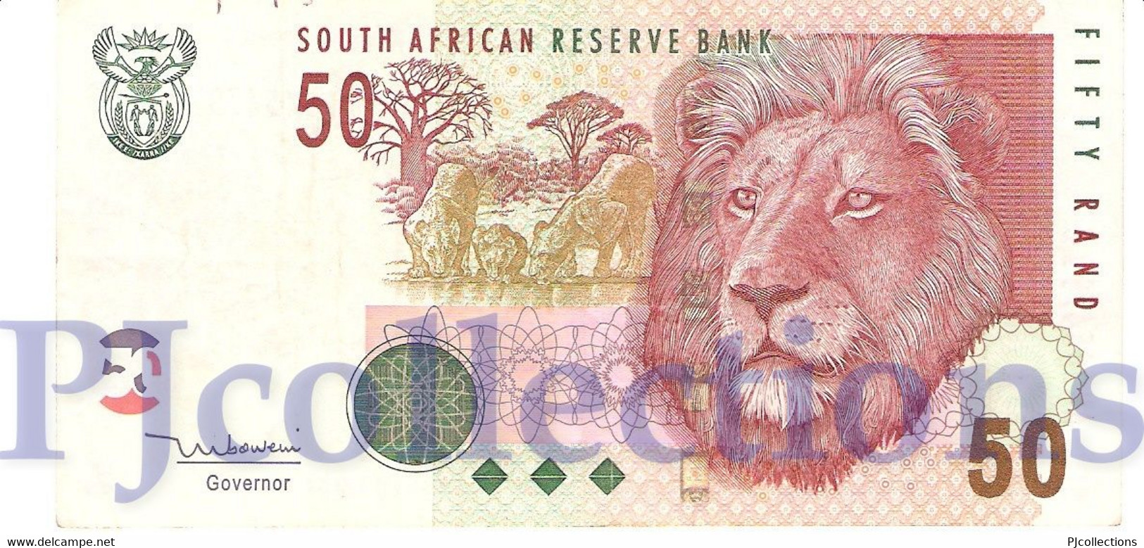 SOUTH AFRICA 50 RAND 2005 PICK 130a VF+ - Sudafrica