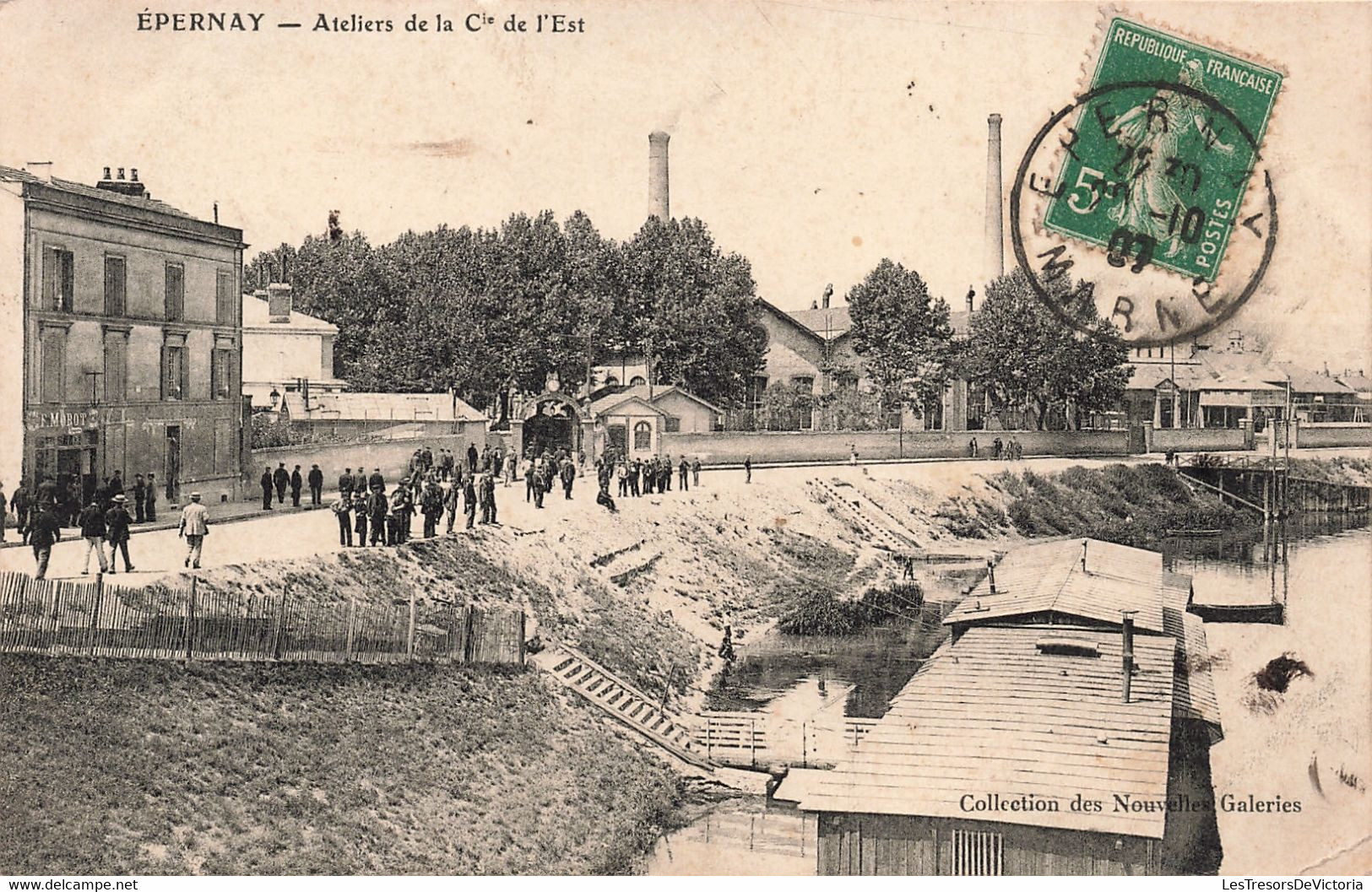 CPA - France - Epernay - Ateliers De La CIE De L'Est - Collection Laa Nouvelle Galerie - Animé - Oblitéré Epernay 1907 - Epernay