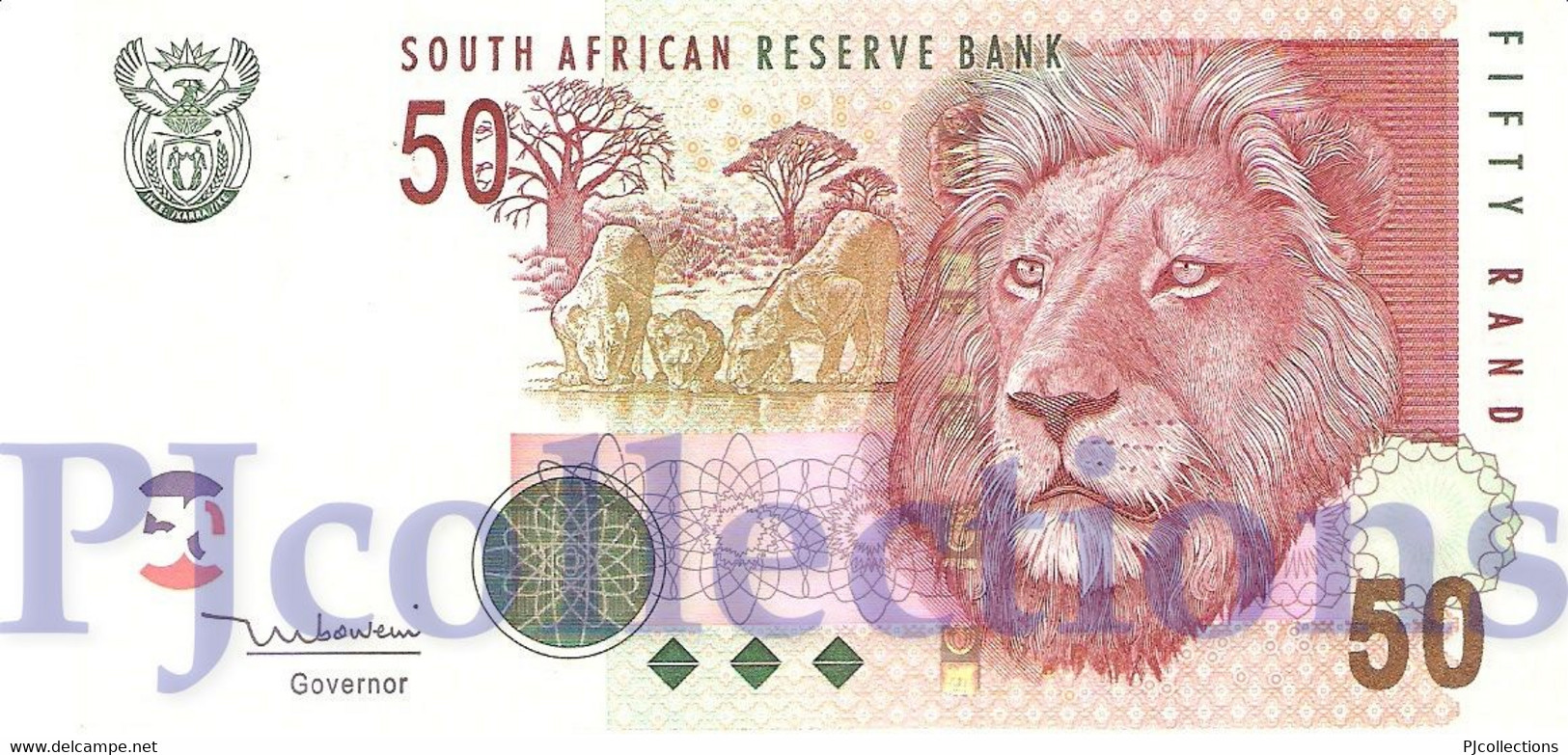 SOUTH AFRICA 50 RAND 2005 PICK 130a UNC - Afrique Du Sud