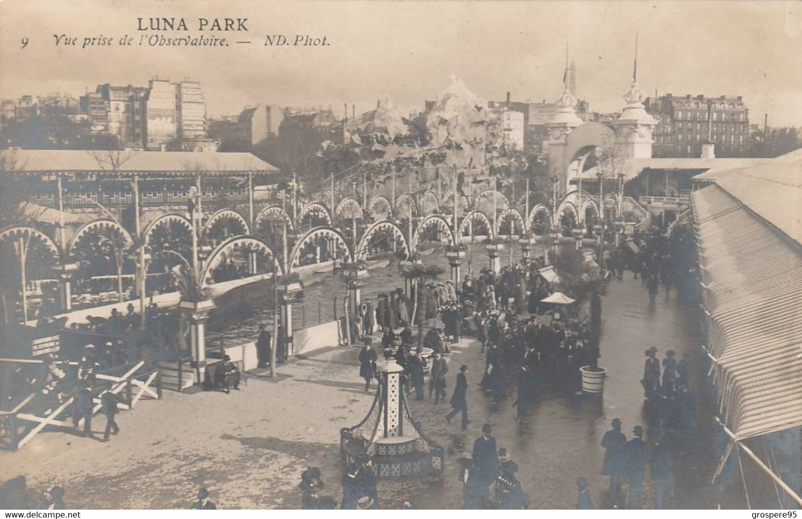 LUNA PARK VUE PRISE DE L'OBSERVATOIRE CARTE PHOTO PARIS - Other & Unclassified