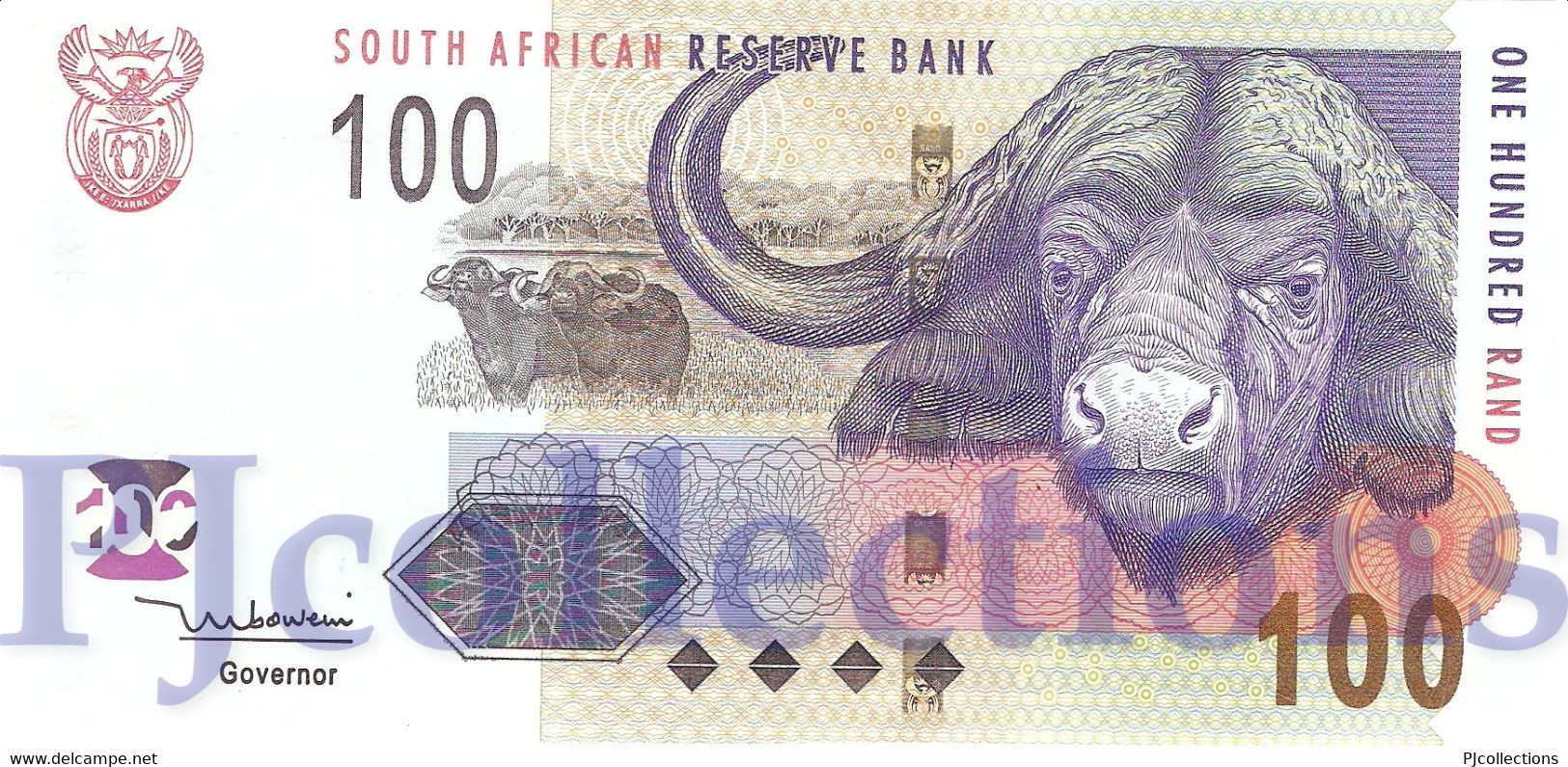 SOUTH AFRICA 100 RAND 2005 PICK 131a UNC - Suráfrica
