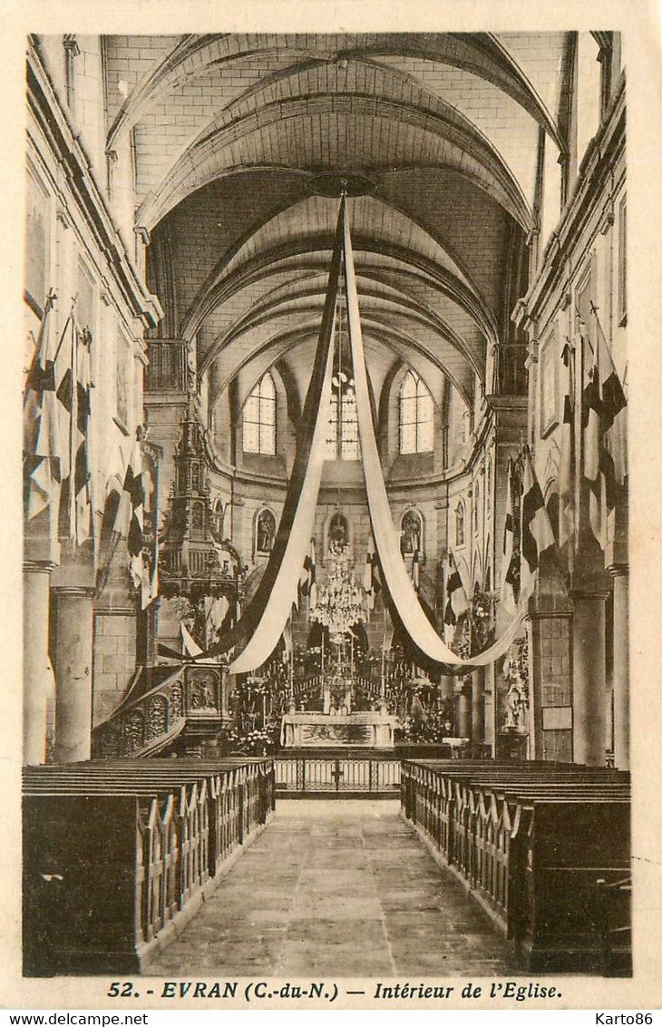 évran * Intérieur De L'église Du Village - Evran