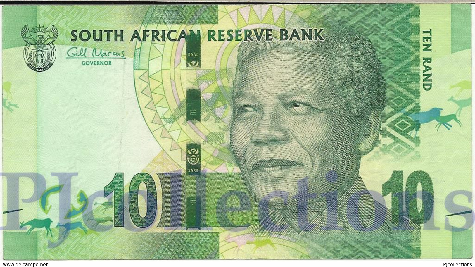 SOUTH AFRICA 10 RAND 2012 PICK 133 VF+ - South Africa