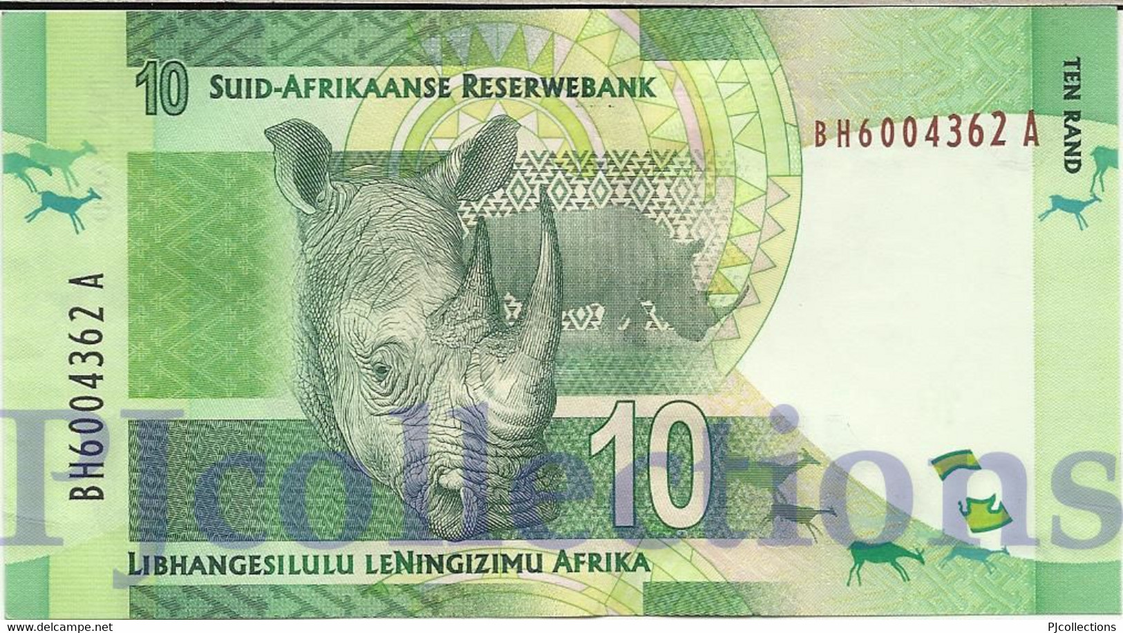 SOUTH AFRICA 10 RAND 2012 PICK 133 XF+ - Afrique Du Sud