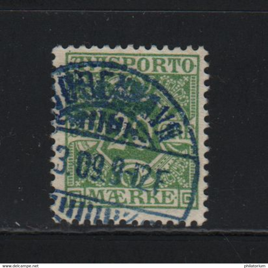 DANMARK, Danemark, Avisporto Maerke, 20 Ore Vert, Journaux, Yv J5; Mi V5x - Verzamelingen