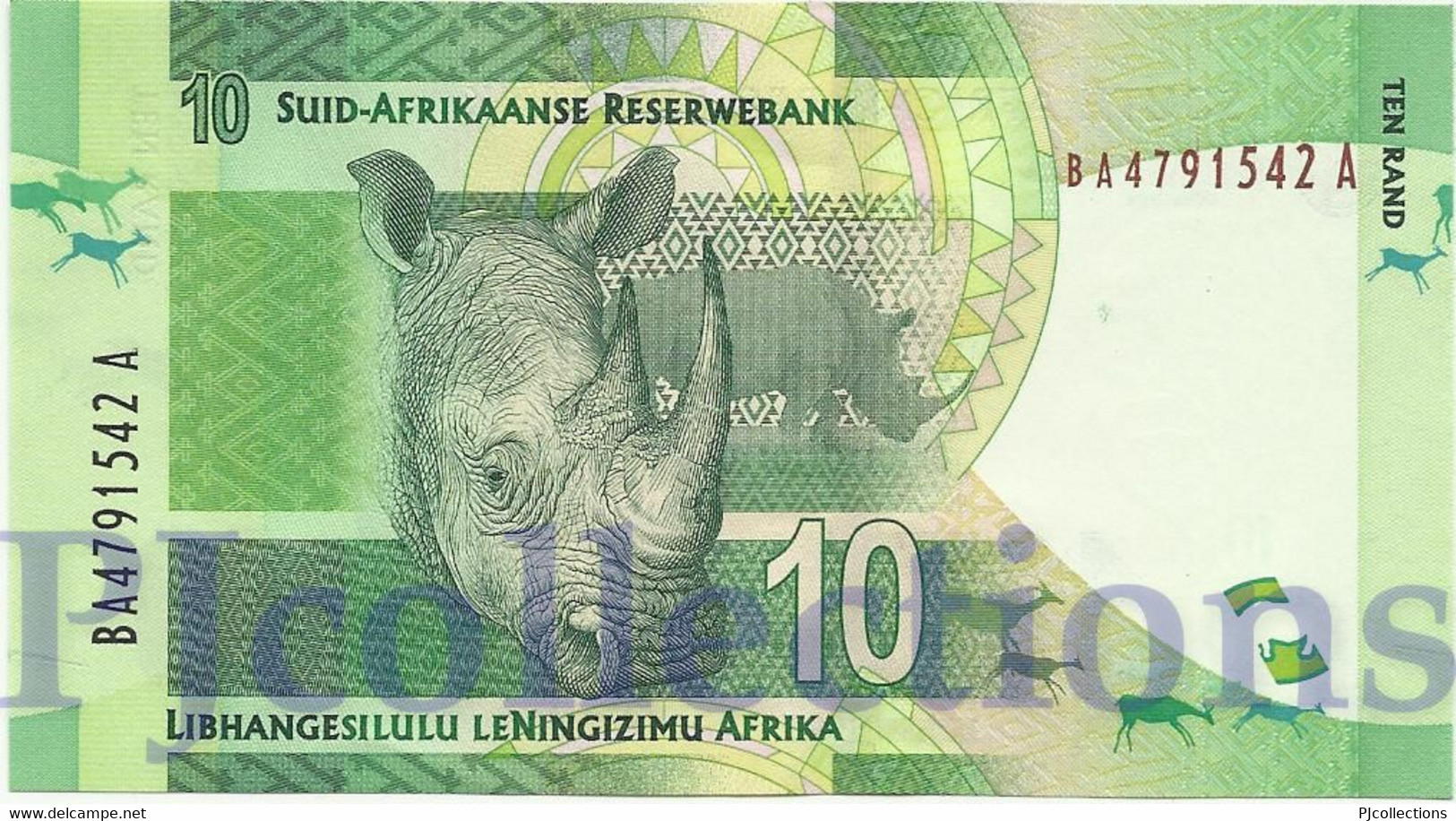 SOUTH AFRICA 10 RAND 2012 PICK 133 UNC - Suráfrica