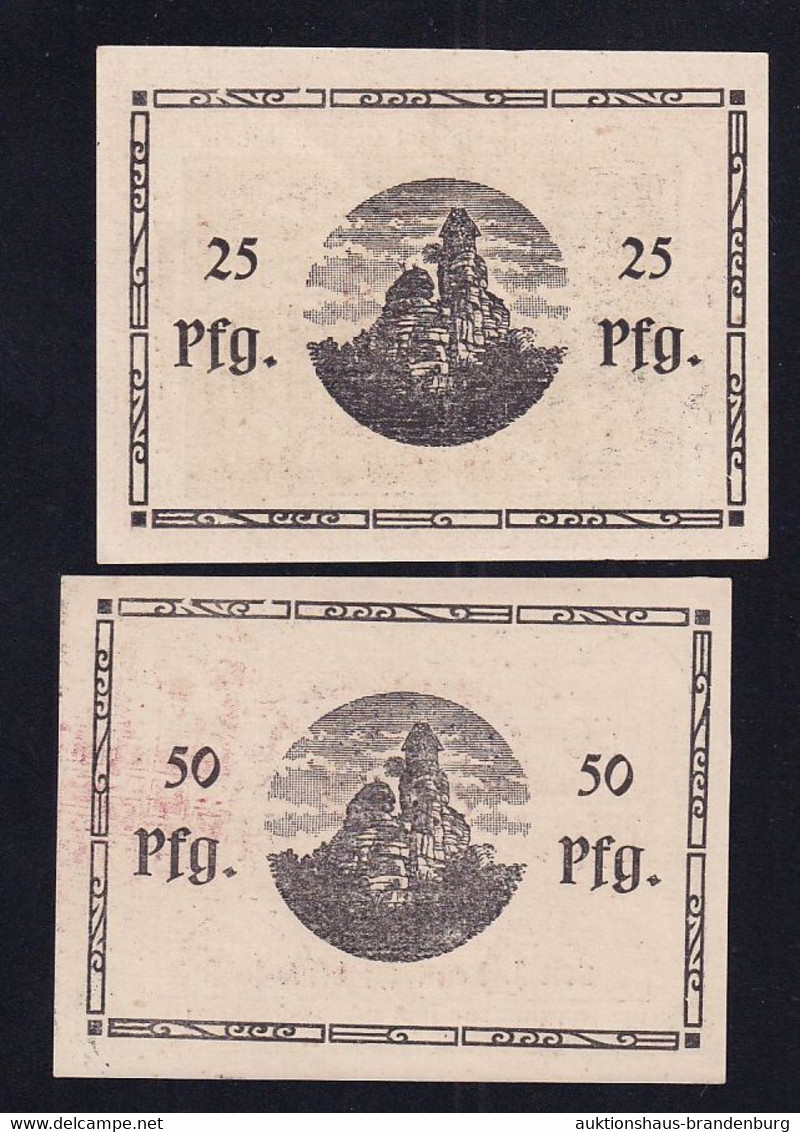 2x Erbendorf: 25 Pfg. + 50 Pfennig O.D. - J. Ponnath - Collections