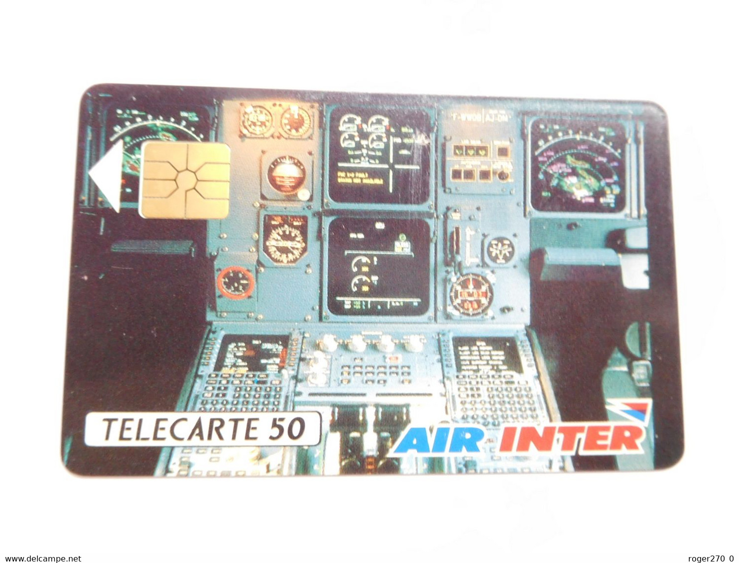 Télécarte Privée 50 U , D216 , Aviation Compagnie Air Inter 1 , Cote : 25 Euros , TTB - Privat