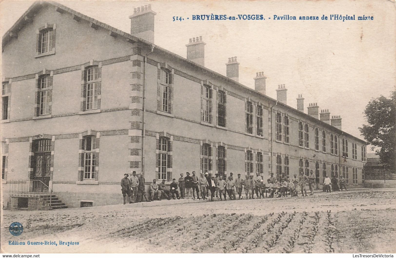 CPA - France - Bruyère-en-vosges - Pavillon Annexe De L'Hôpital Mixte - Edit. Guerre-Briot - Animé - Dos Vert - Bruyeres