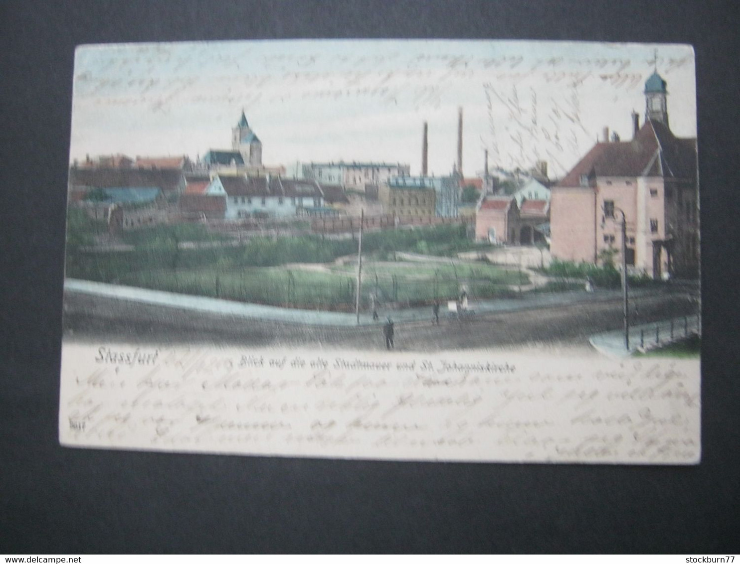 STASSFURT, Seltene Ansichtskarte Verschickt Um 1900 - Stassfurt