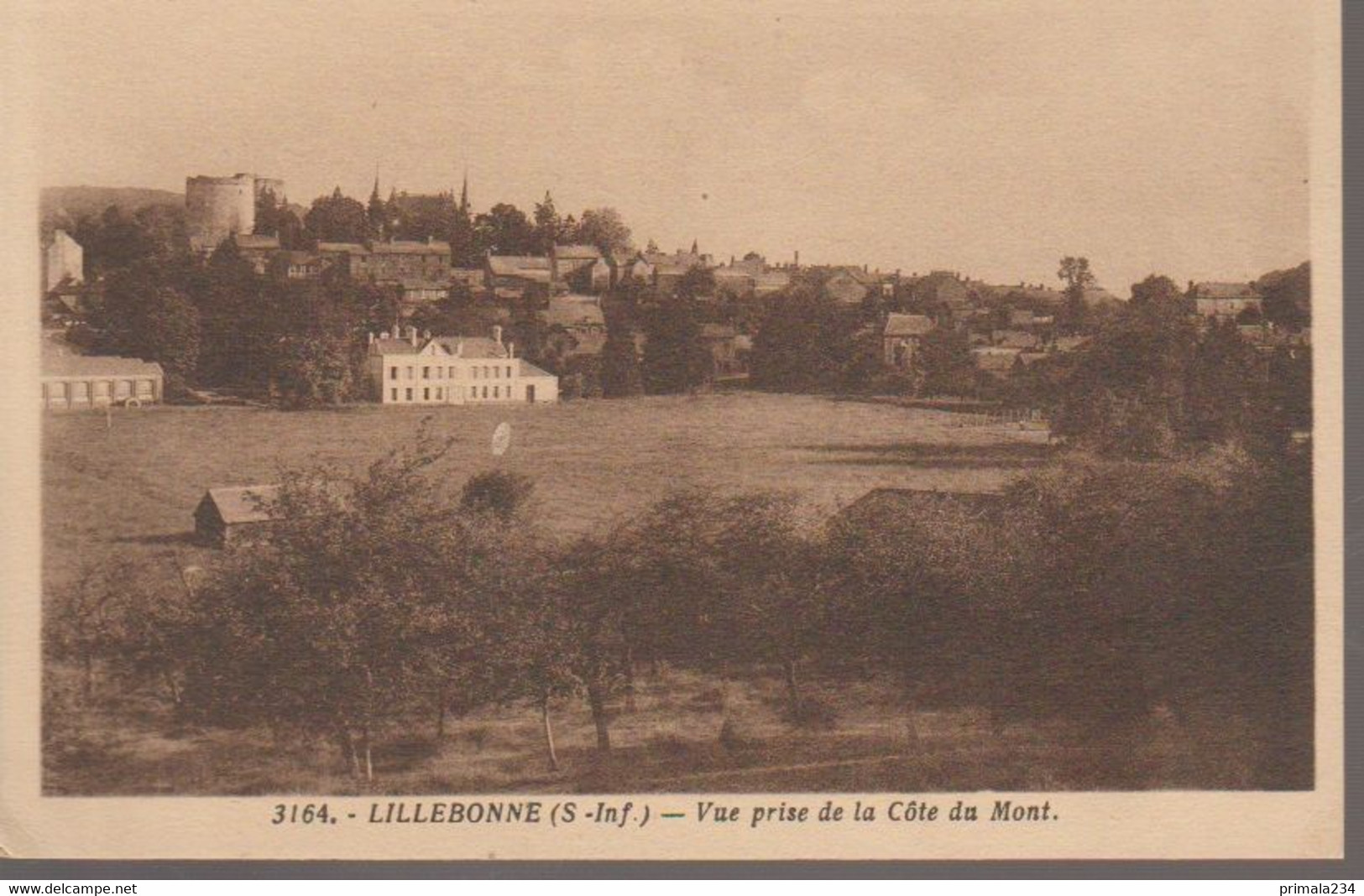 LILLEBONNE - VUE PRISE COTE DU MONT - Lillebonne