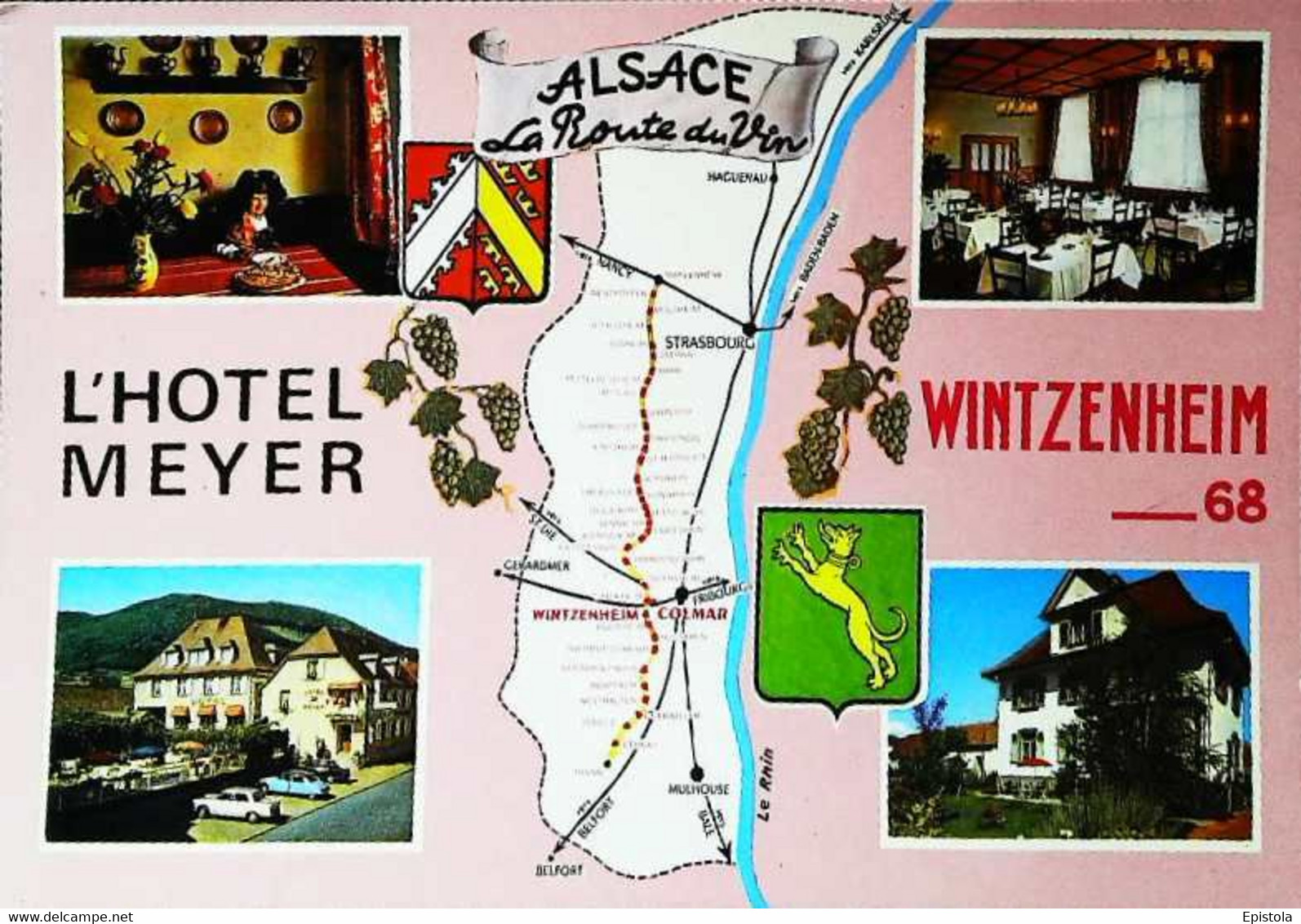 ►  Wintzenheim  Hôtel Meyer Et Route Du Vin - Wintzenheim