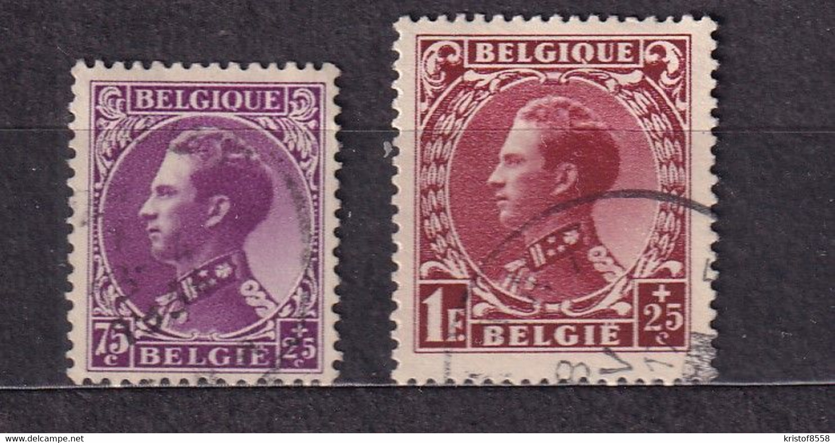 [1717] Zegels 391 + 393 Gestempeld - 1934-1935 Léopold III