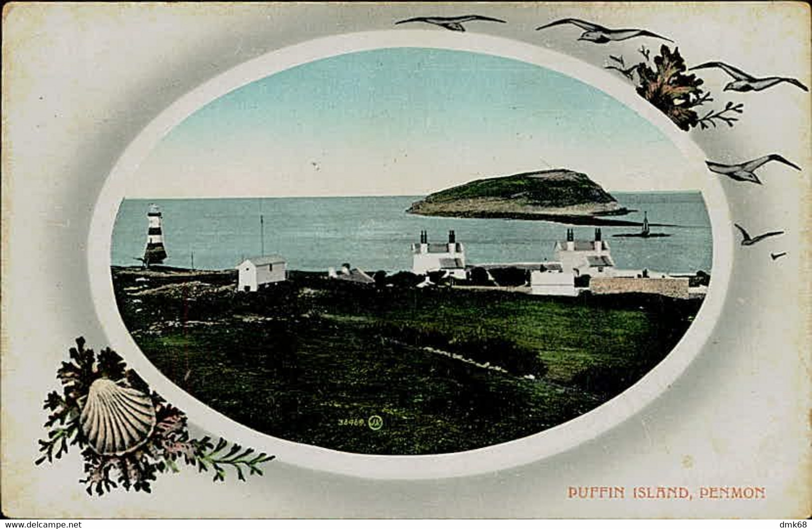 WALES - PUFFIN ISLAND - PENMON - VALENTINE'S SERIES - MAILED 1915 (15534) - Anglesey